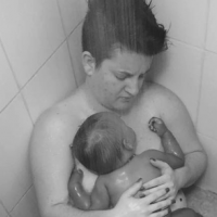 This is what the raw desperation of parenting looks like...