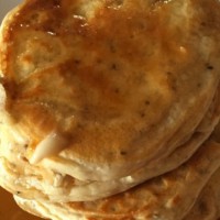 Banana pancakes with chia seeds