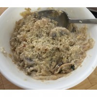 Cheats mushroom risotto