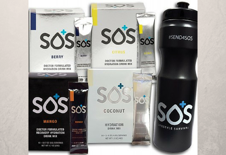 Win $100 Worth of SOS Lifestyle Hydration Packs!