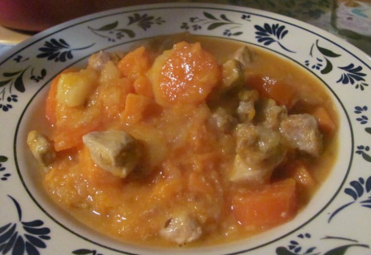 Pork and orange stew