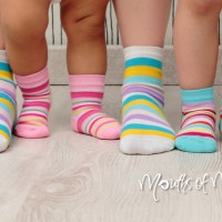 How to turn your kids socks into non slip socks
