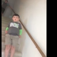 Touching video: Mum films moment she told her son he beat cancer