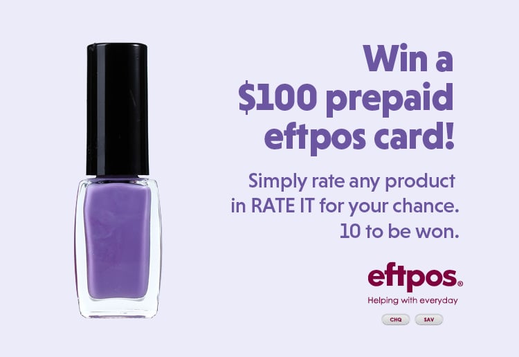 10 x $100 prepaid eftpos gift cards to WIN!