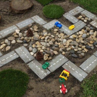 How to build a car track for the kids in your garden
