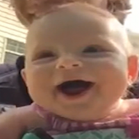 Video: Adorable giggling baby