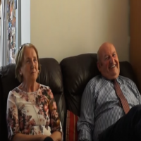 Video: Grandparents surprise visit from their first grandchild