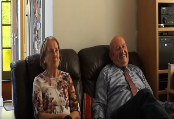 surprise grandparents visit