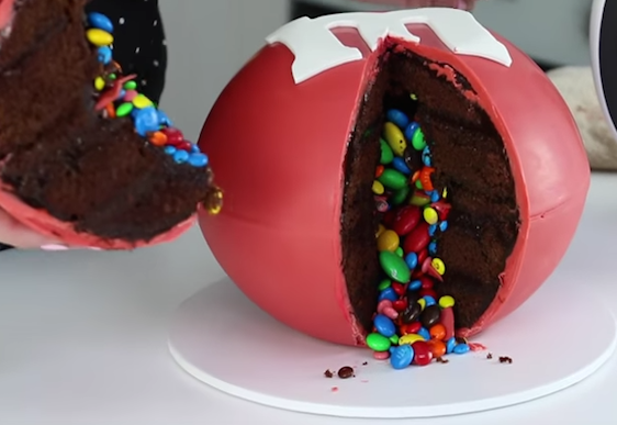 Gravity Defying M&M Candy Cake - So Easy, So Impressive