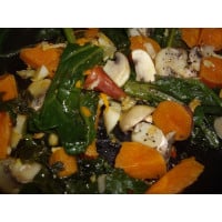 Spinach and Sweet Potatoe