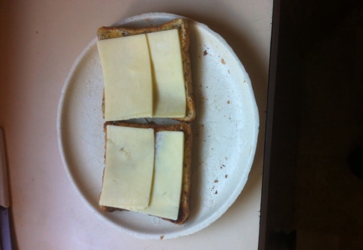Simple cheese on toast