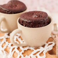 Video: 2 ingredient, 2 minute chocolate mug muffin!
