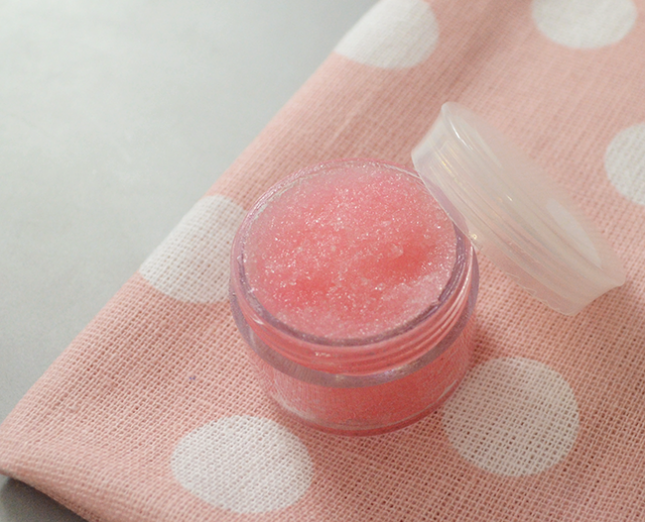 DIY Baby Pink Natural Lip Scrub