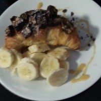 Cheat's Snicker Banoffee Croissants.