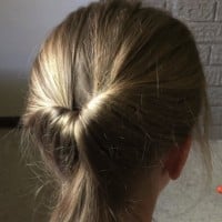 Inside out ponytail
