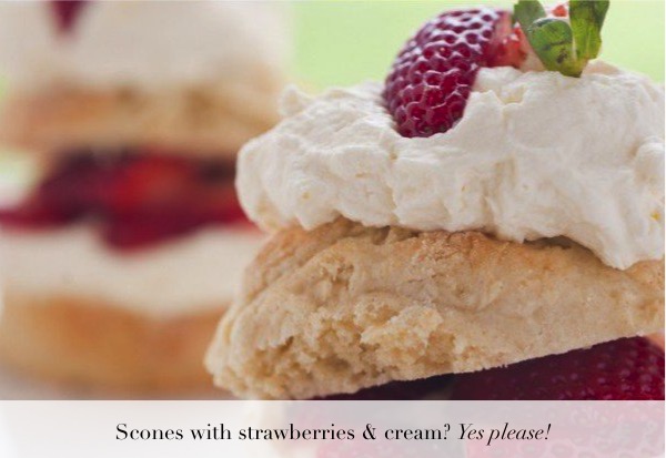 scones-with-strawberries-and-cream