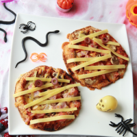 Mummy Pizzas For Halloween