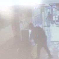 The moment a man punched a little boy in the school hallway