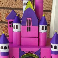 Mini cardboard castle