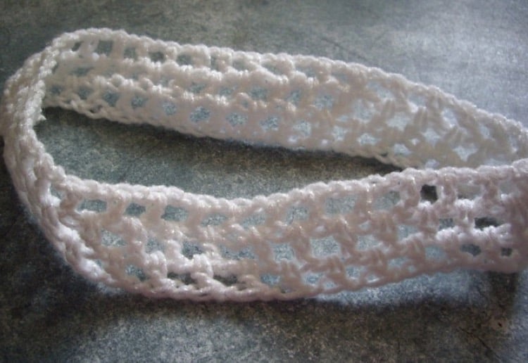 Girls crochet headband