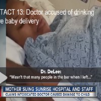 Mum sues hospital alleging doctor was drinking before delivering baby