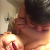 WATCH: Dad "beat boxing" on baby gets accused of abuse