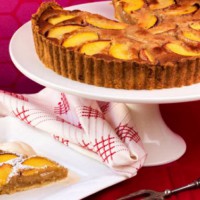 Nectarine and Macadamia Tart