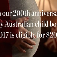 Major bank giving parents a $200 baby bonus
