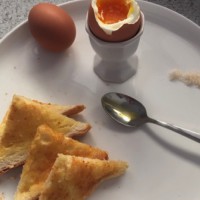 Perfectly Gooey Boiled Eggs