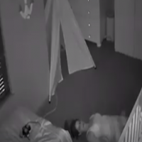 Video captures a Mum's stealth mission to exit her child's bedroom