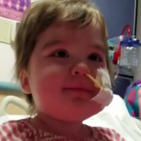 Video: Little girl's inspiring singing from her hospital bed
