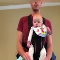 Video: This is what happens when Dad is left alone with the baby