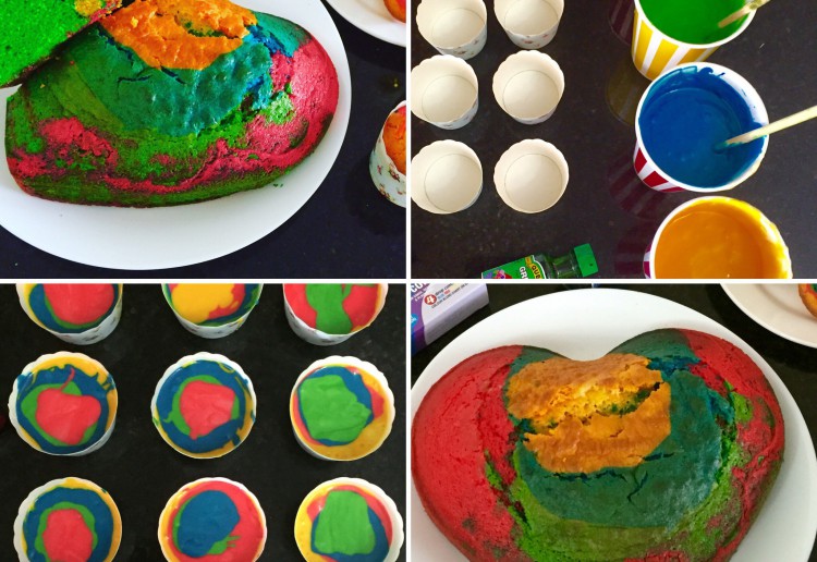 Easy Peasy Cheats  Rainbow  Swirl Cake