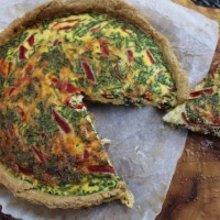 Quiche with Wholemeal Olive Oil Crust