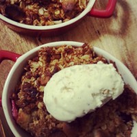 Super Quick Coconut Apple Crumble