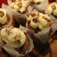 Banana Muffins with Cream Cheese Icing