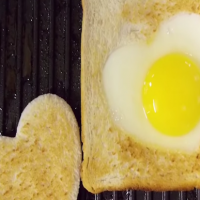 Mother's Day Heart Egg Toast