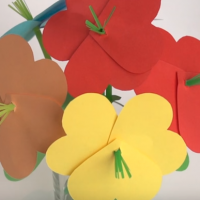 Paper flower craft perfect for Mother's Day