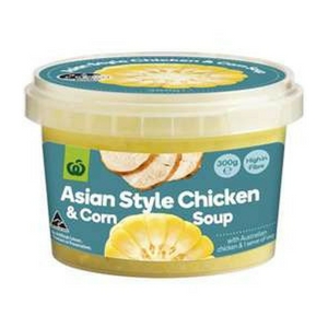 woolworths soup review_asian style chicken and corn soup