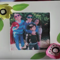 Picture frame craft for Mother's Day