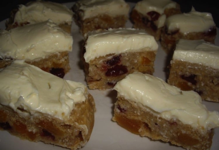 Apricot and Cranberry Slice