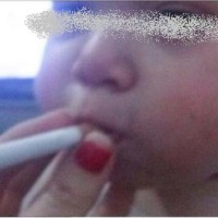 Outrage after mum shares Instagram photo of her baby smoking