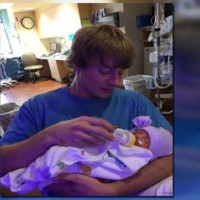 Dad left to fight for custody of newborn after fiancee's tragic death