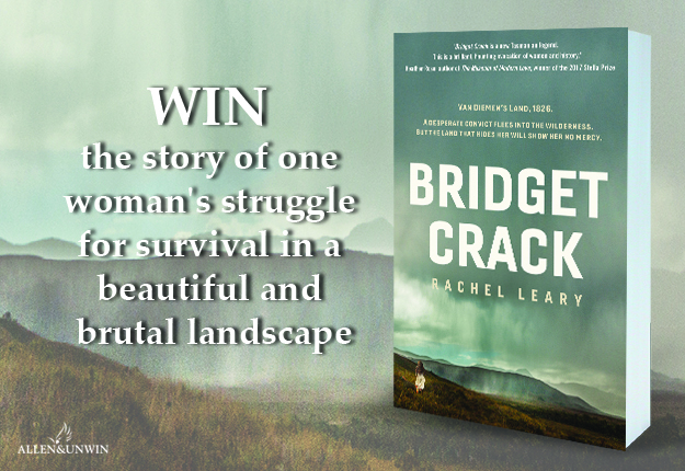 WIN 1 of 20 copies of the novel Bridget Crack by Rachel Leary