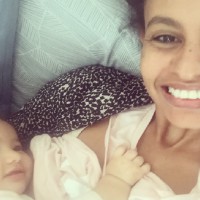 Mum shares funny photo to highlight the challenges of breastfeeding