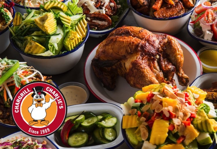 WIN 1 of 5 $100 App Vouchers from Chargrill Charlie’s