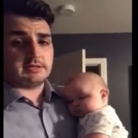 WATCH: Dad shares unique way of getting his baby to sleep