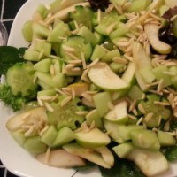 Green Salad with Yoghourt and Bitters Dressing.