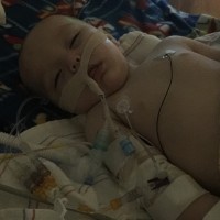 Baby hospitalised with life-threatening illness on his first birthday