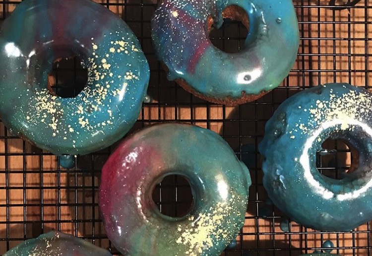 Galaxy Baked Donuts
